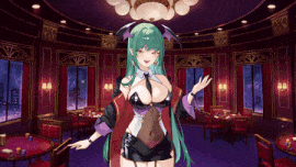 [更新动态互动][发情魅魔女郎双飞调教] 欲望21点：牌桌下的暗潮胸涌 Lustful BlackJack – My Succubus Dealer Ver1.02 官方中文版 [中文动态步兵500M] -第5张图片-萌站