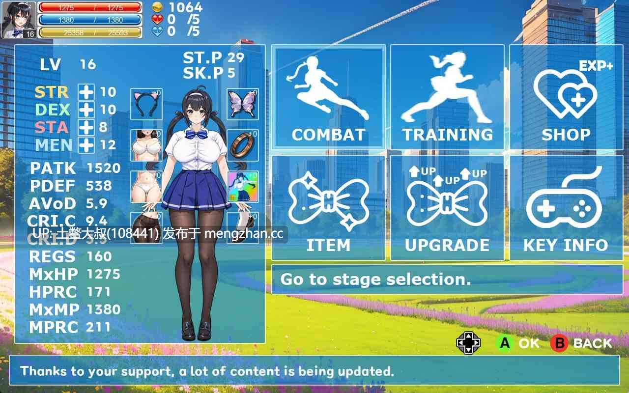 【2D日式ACT 横板格斗 女主 怪物 强奸 RPG 官方中文】战斗少女尤里 FIGHTING GIRL YURI [v0.19]-第4张图片-萌站