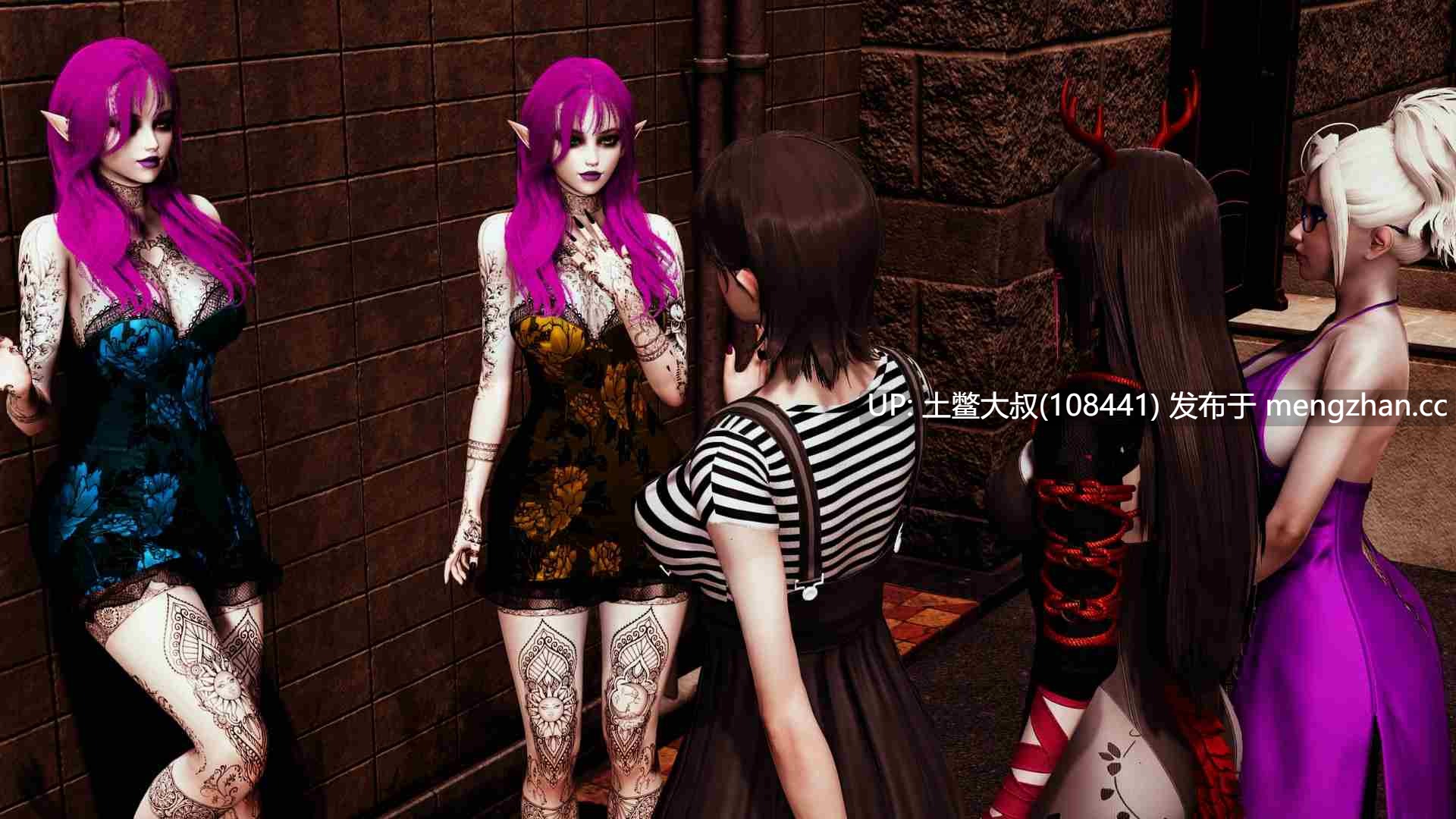 【3D亚洲SLG 怪物女孩 futa主角 女同 幻想 机翻】哥特屋 GothHouse [Ch.1] 1.1GB-第7张图片-萌站