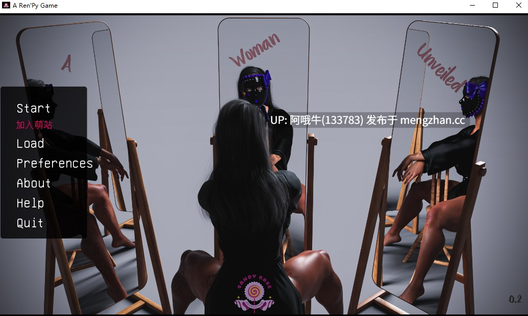 【欧美/SLG/PC机翻/安卓生肉/萌站内植】一个女人揭开面纱：米拉 A Woman Unveiled Mira [v0.2] [Candy Rose Production]【381M】【序号4856】