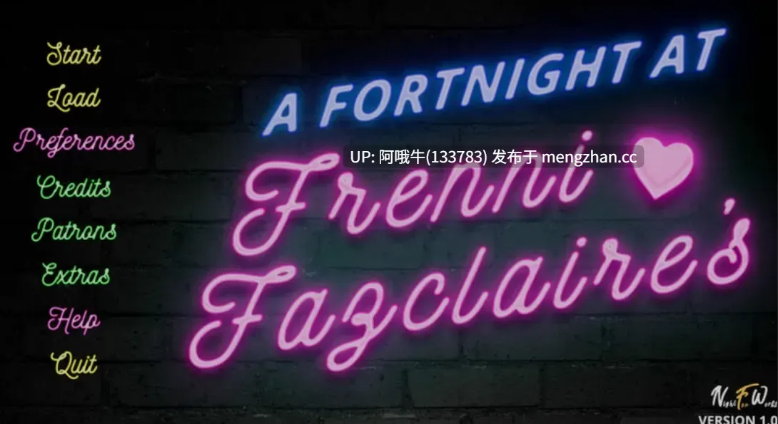 【SLG/PC/中文/安卓生肉】 玩具熊的半月后宫 A Fortnight at Frenni Fazclaire’s Ver1.0 官方中文步兵版 [500M新作]【序号4888】