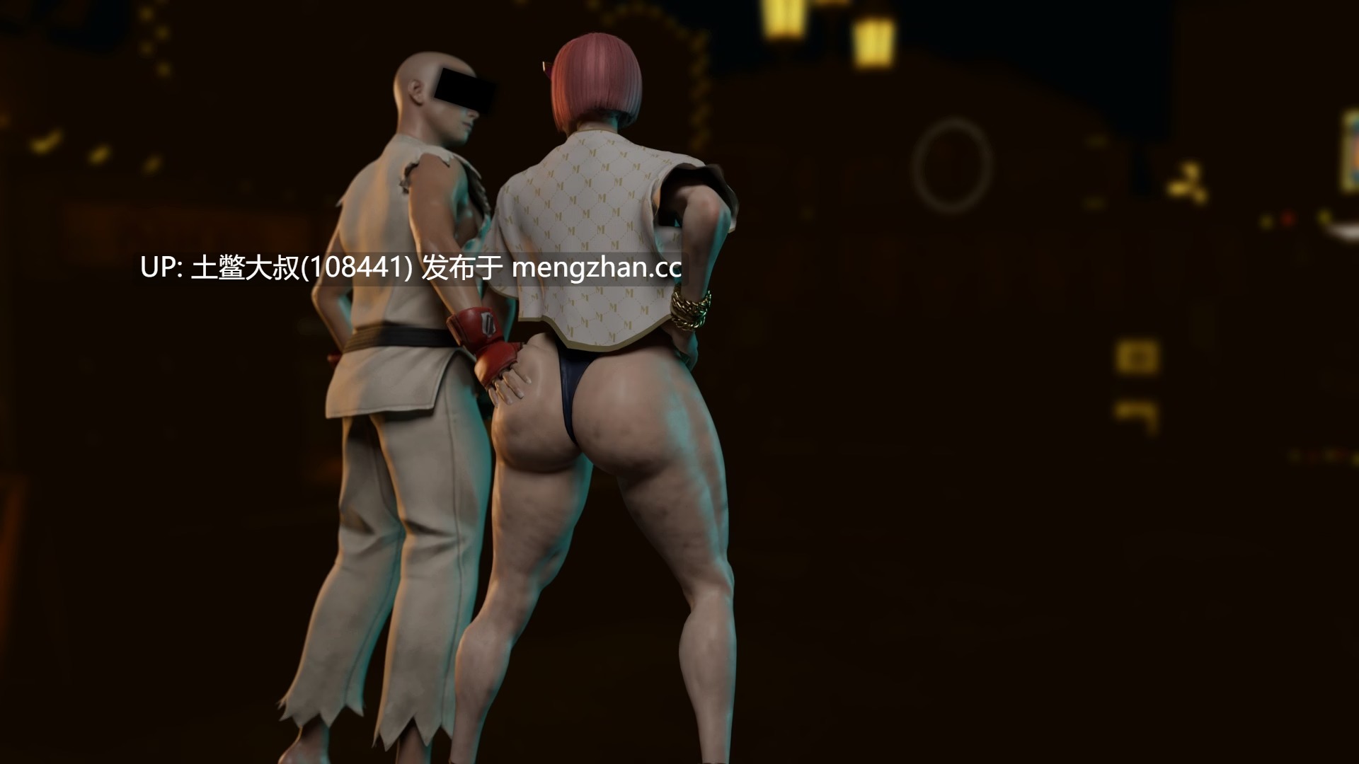 【3D同人SLG 街霸 动态 男主 战斗 回合制 奇幻 机翻】街头斗士成人游乐场 Street Brawlers Adult Playground [Battle 9]-第19张图片-萌站