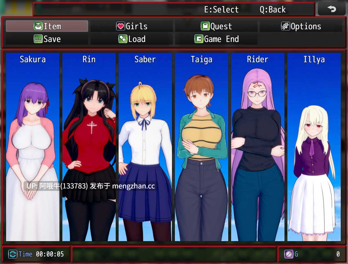 【RPG/动态/校园/腐败/PC/机翻/萌站内植】命运流浪之夜 FateStray Night [v0.1] [Kuddepudde]【566M】【序号4958】-第7张图片-萌站