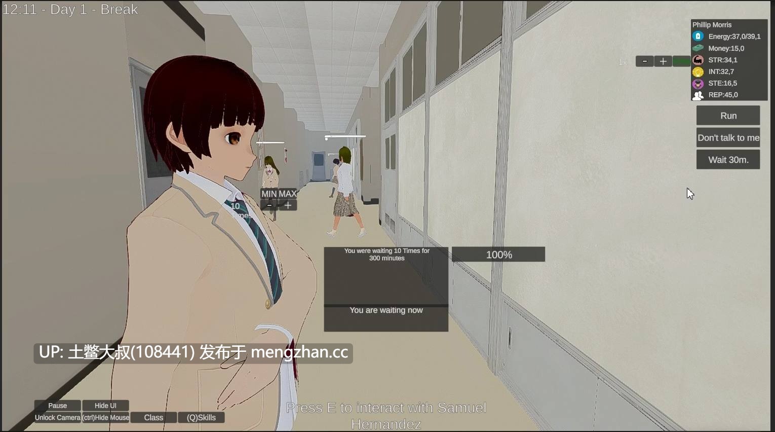 【3D日式RPG开放类 沙盒 动态 男主 第一人称 机翻工具】学校之王 King of the School [v0.17] 3.9G-第1张图片-萌站