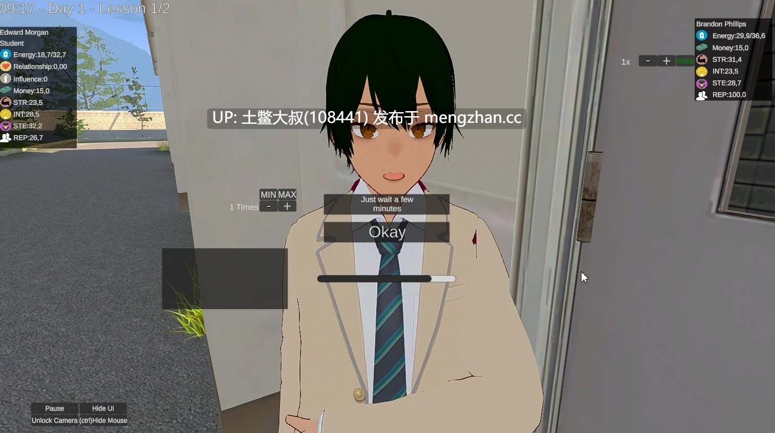 【3D日式RPG开放类 沙盒 动态 男主 第一人称 机翻工具】学校之王 King of the School [v0.17] 3.9G-第5张图片-萌站