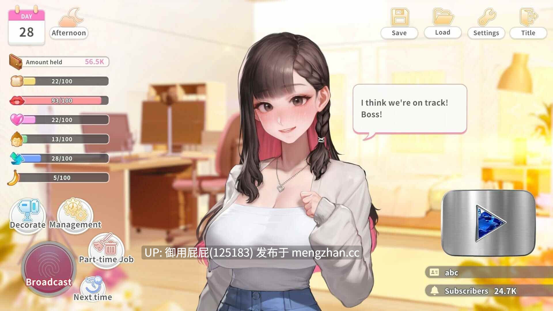 [养成互动SLG/官中步兵/更新] 直播开始！VTuber出道指南 Streaming ON! VTuber Training v1.0.2 官中步兵版 [700M]-第2张图片-萌站
