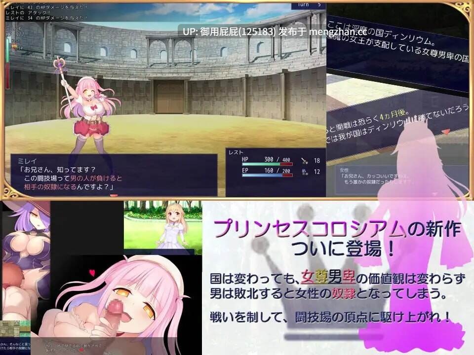 [日式RPG/战斗H/动态/更新] 公主竞技场2 プリンセスコロシアム2 v2.0.5 AI汉化版+自带全回想解放 [2.60G]