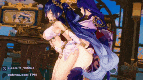 新作-[WutheringWaves & Genshin] Raiden Shogun x Iuno Futa💕Sex (Request)++++【BlueArchive】Double Shiroko 作者水印-第6张图片-萌站