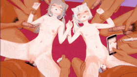 新作-甘城猫猫 Gura 母女丼 - 甘城なつき Nacho Neko & Gawr Gura-第3张图片-萌站