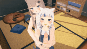 新作-甘城猫猫 Gura 母女丼 - 甘城なつき Nacho Neko & Gawr Gura-第6张图片-萌站