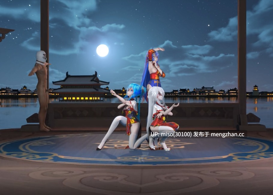 5.Iwara - 【旗袍】初音弱音22❤️桃源恋歌！（修改版，后面脱衣）