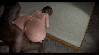 [3D动画/DakoAssMan] A Naughty Weekend 丰满肥臀人妻被黑人父子爆肏中出 [1.8G]