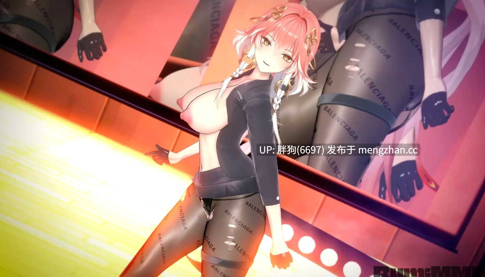 【新作/0.4萌币】#鸣潮 长离 尤诺 芙露德莉斯舞啪 #中出 #巨乳 #RumiMMD
