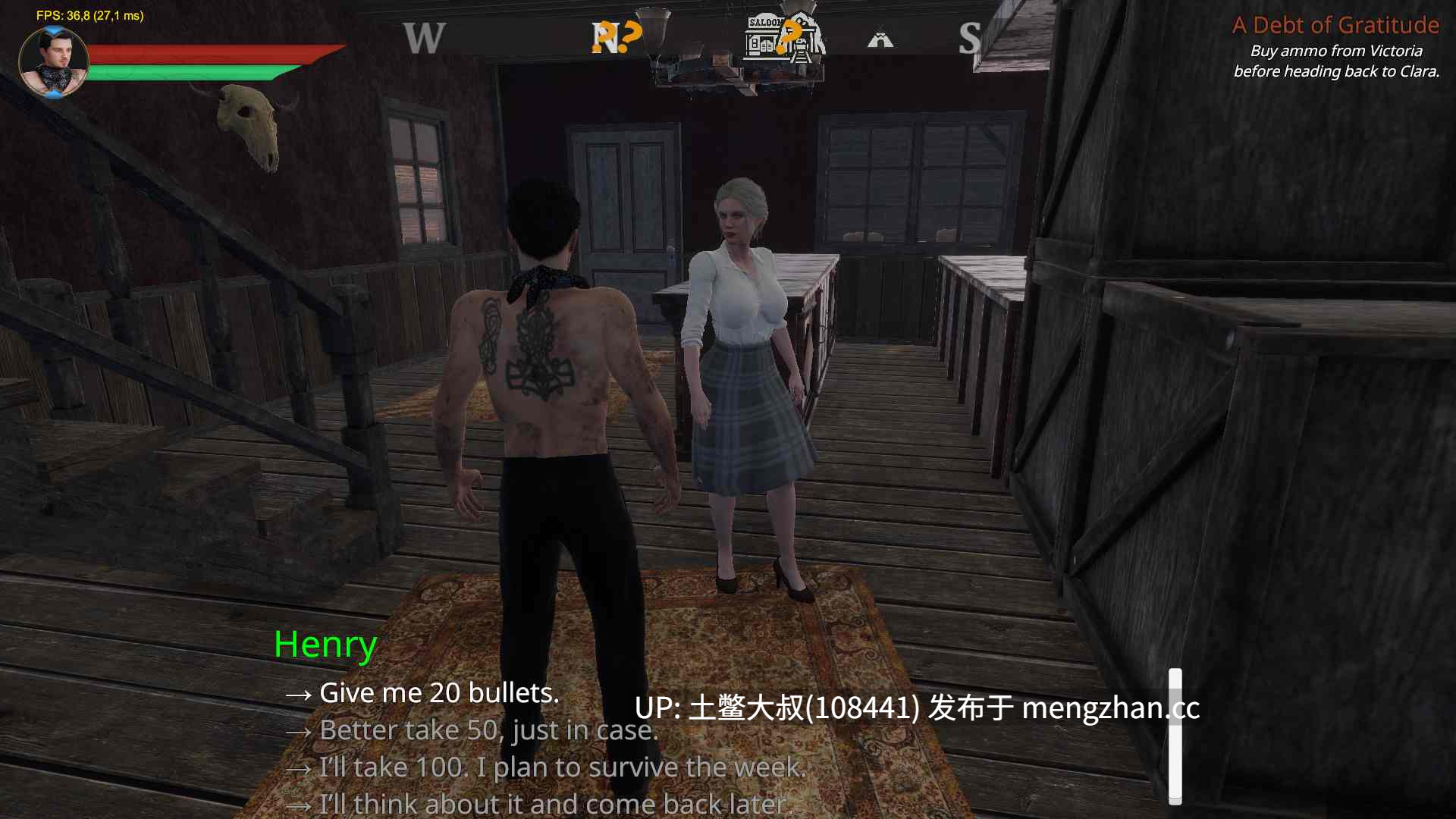 【3D欧美开放RPG 西部背景 动态 战斗 射击类 沙盒 机翻工具】血与尘 Blood and Dust [v0.01] 15gb-第13张图片-萌站
