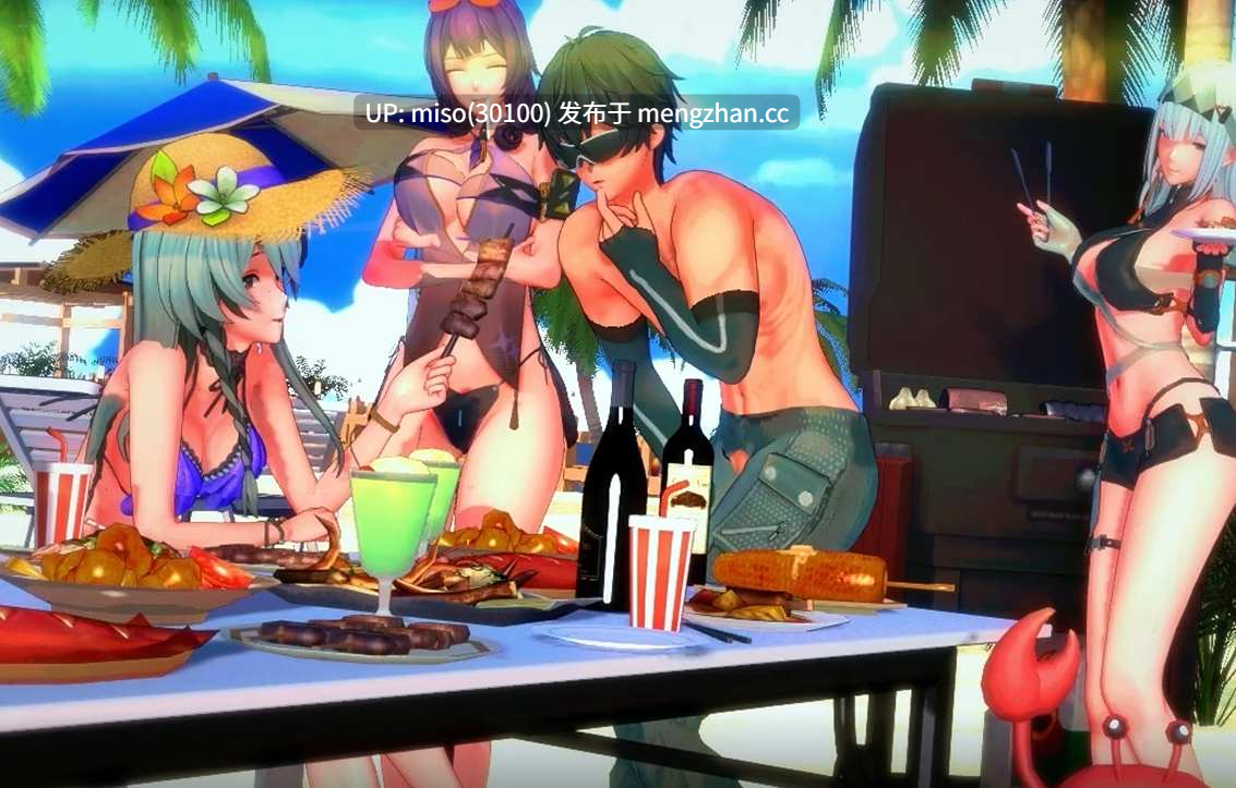 7.Iwara - 【尘白禁区Snowbreak】Adjutant and the Girls' Summer Tale ~Swimsuits Echoed by Waves~-第2张图片-萌站