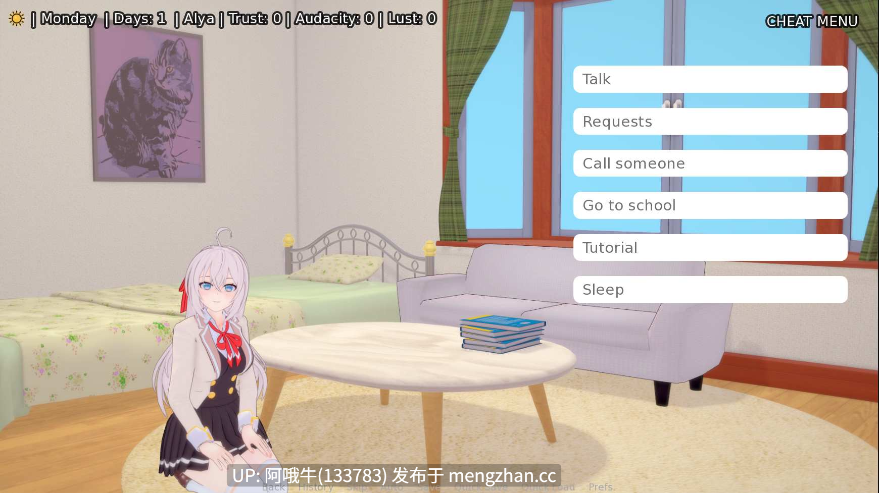【3D/SLG/PC机翻/安卓生肉】与阿莉娅同住 Living with Alya [v0.29] [WaifuStudio][1.26G]【序号5286】-第6张图片-萌站