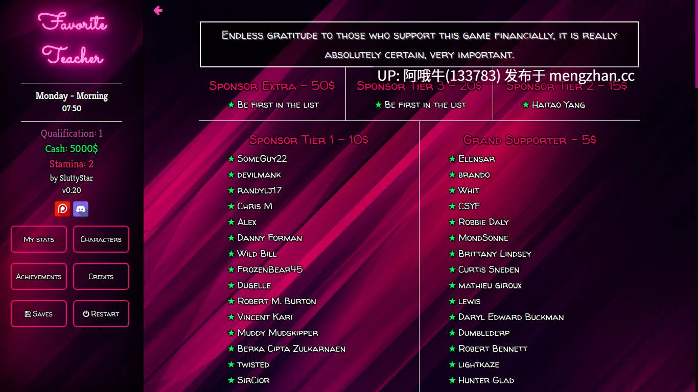 【真人/html浏览器机翻/互动/文字视觉类小说/PC】最喜欢的老师 Favorite Teacher [v1.63] [SluttyStar][4.69G]【序号5291】-第4张图片-萌站