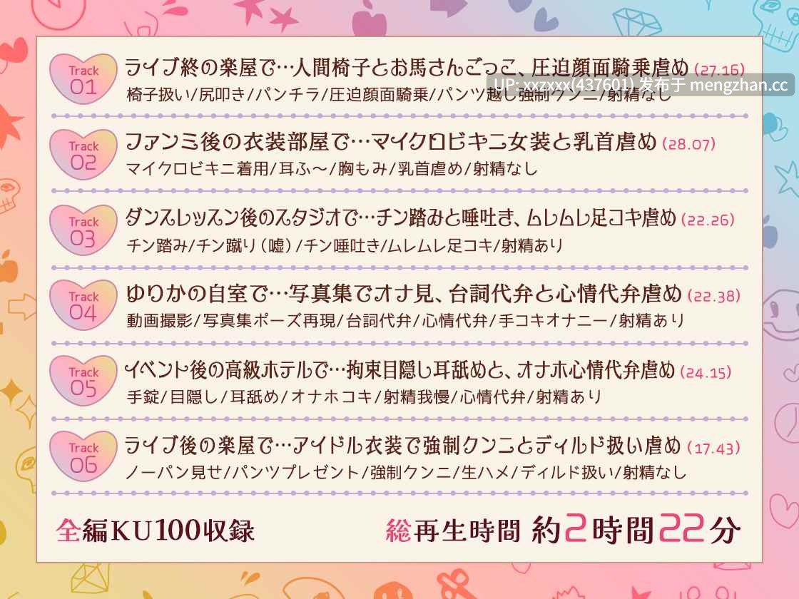 (RJ01483490)[雲八はち]【繁体中文版】【⚠️2時間22分⚠️マゾ虐めフルコース】アイドル様と、Mな僕。～ストレス発散はマネージャーの身体で～-第3张图片-萌站