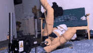 绳精病bondagetea 侧躺单抬腿炮机