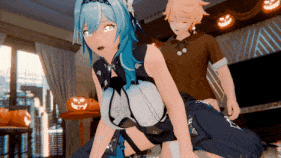 【4K/无修/无水印】新作-Toone-🎃 Happy Halloween👻优菈-Untitle-4K 后面加了点内内容 细看图 介意勿买