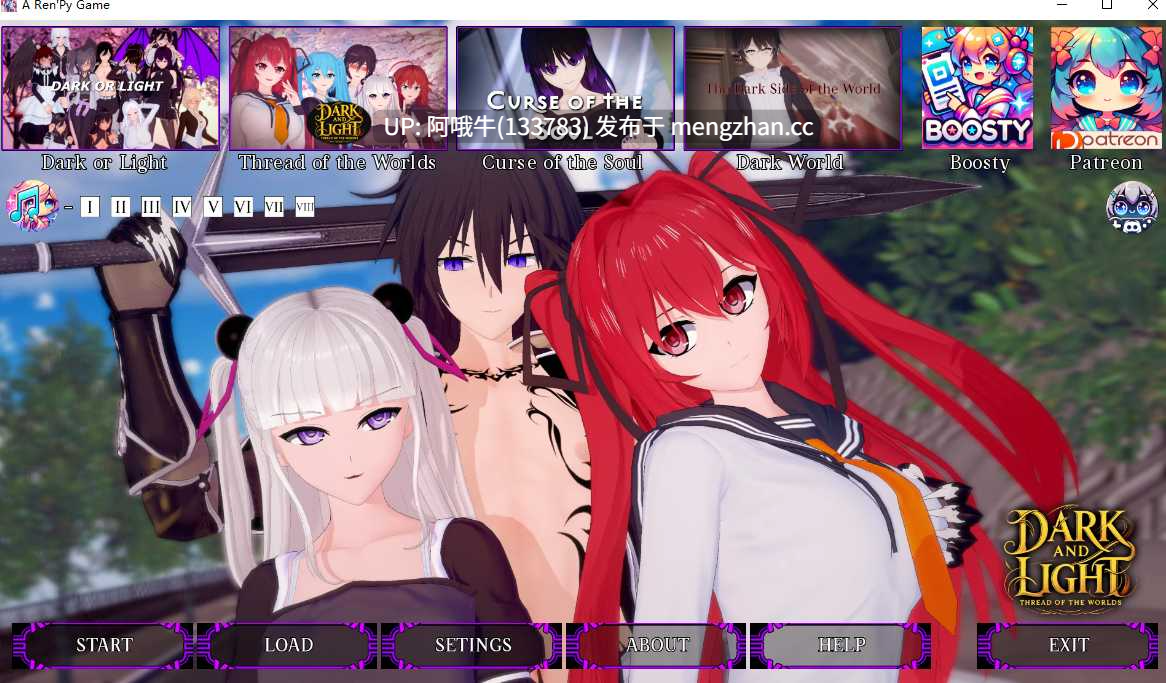 【日系/3D/SLG/后宫/动态/PC机翻/安卓生肉】黑暗与光明世界的线索 Dark and Light Thread of the Worlds [v0.10] [Deasfulf][3G]【序号5370】-第3张图片-萌站