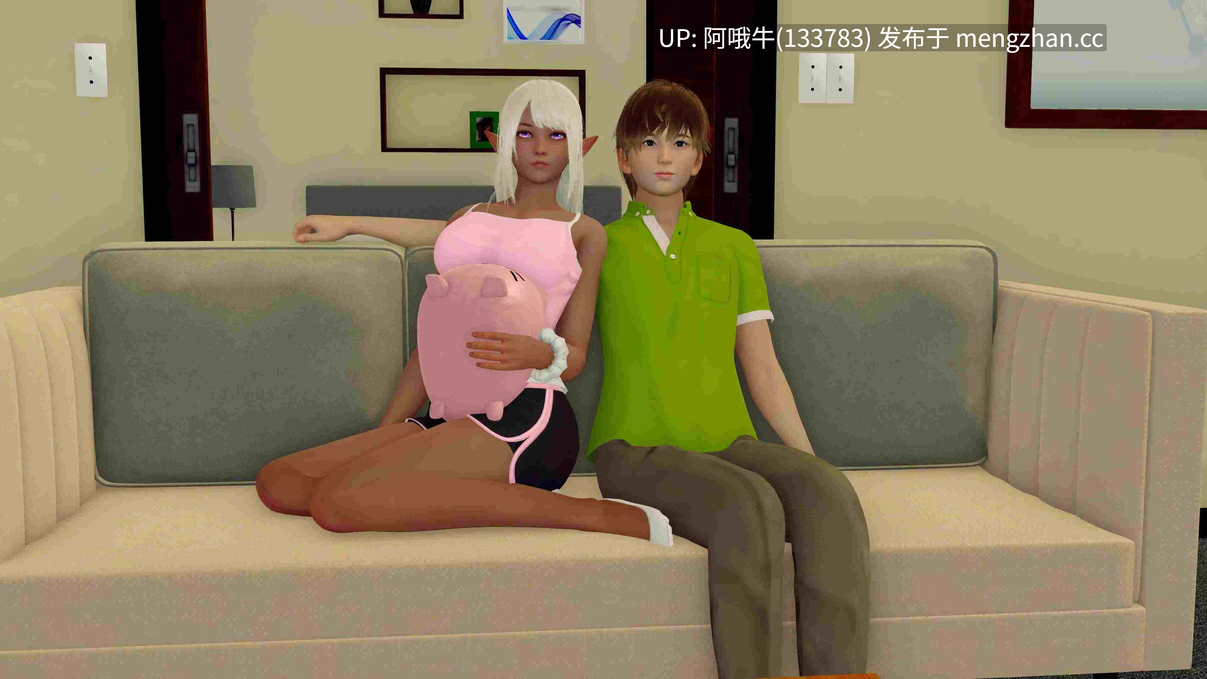 【3D/SLG/喜剧/情色/PC/机翻】有点突然，但我现在有个棕色精灵女友了 It's a Bit Sudden, but Now I Have a Brown Elven Girlfriend [v0.04] [S3 Digital][406M]【序号5412】-第5张图片-萌站