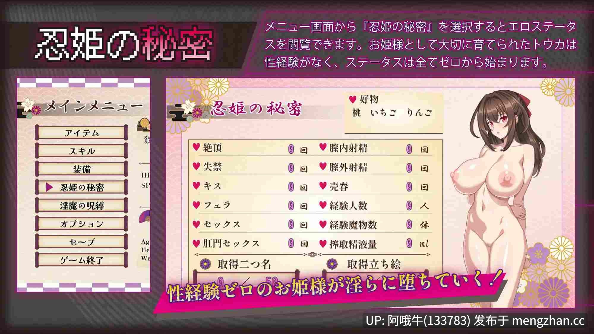 【日系/RPG/精品/机翻/OOO/NTR/PC/萌站内植】赤焰忍者公主透香 -堕落魅魔公主的故事- 紅焔忍姫トウカ -银魔堕落姫譚- Mtool机翻版【1.64G】【序号5534】-第11张图片-萌站