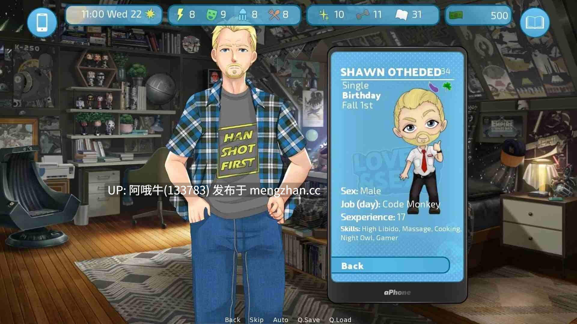 【SLG/2D/浪漫/足交/PC/机翻】爱与性：二垒——肖恩的故事 Love and Sex Second Base - Shawn's story [v1.0.0] [Andrealphus]【748M】【序号5605】-第2张图片-萌站