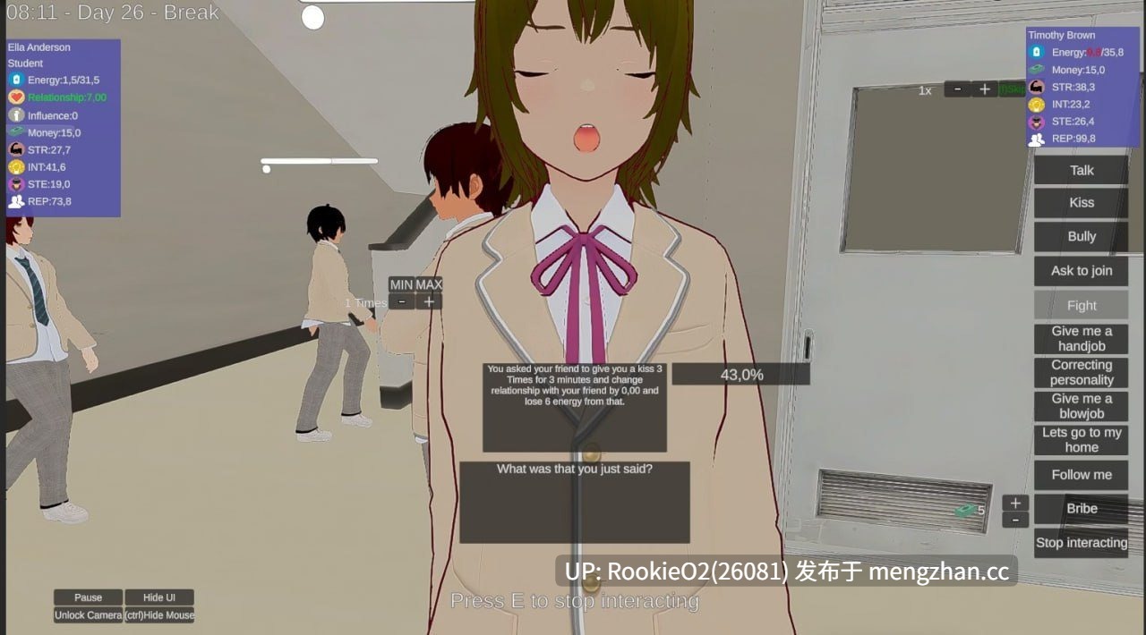 【SLG/生肉/全动态/3D/校园/互动/PC】学派之王 King of the School v0.17 英文生肉版 25.11.17更新【2.77G】-第9张图片-萌站 【SLG/生肉/全动态/3D/校园/互动/PC】学派之王 King of the School v0.17 英文生肉版 25.11.17更新【2.77G】-第9张图片-萌站