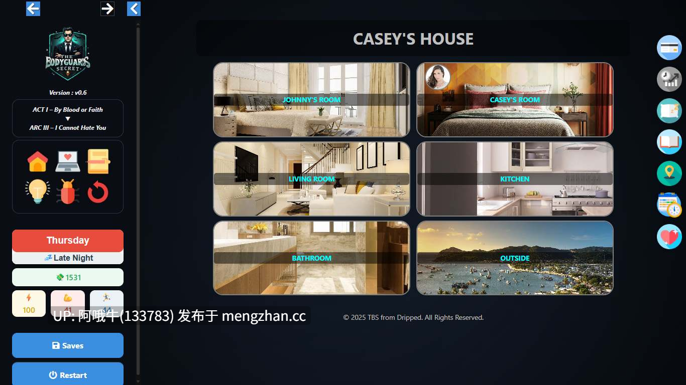 【html浏览器机翻/文字视觉小说/互动/PC】保镖的秘密 The Bodyguard's Secret [v0.7] [784M]【序号5730】-第5张图片-萌站