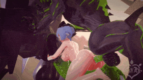 新作-Lucia and Yidhari have group sex with Ethereals