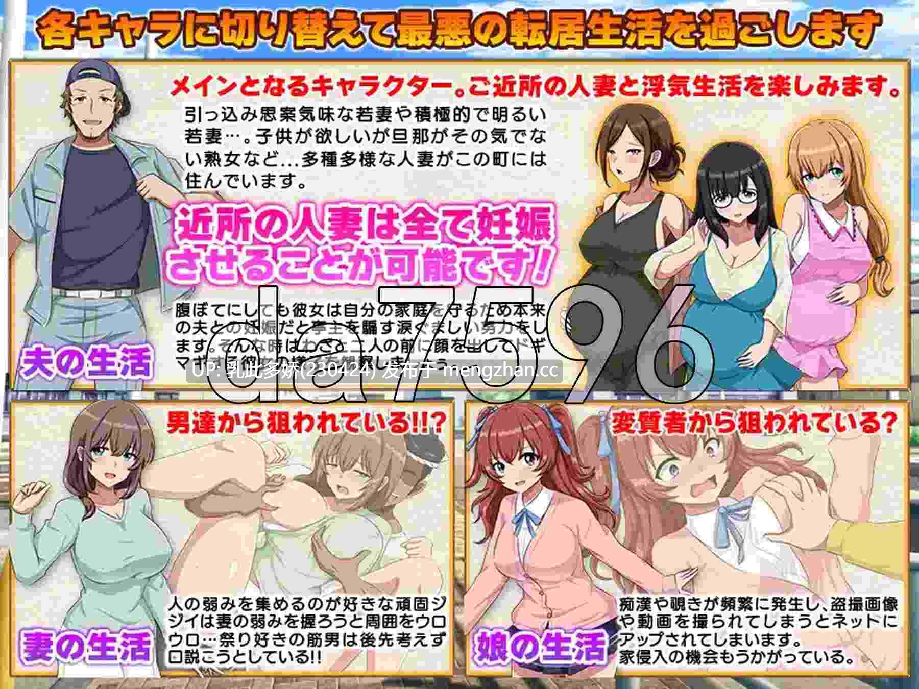 14[日式RPGAI汉化新作]【萌站内嵌】让家人陷入怀孕麻烦…妻子与女儿的秘密… 孕ませトラブル家族 …妻と娘の秘密… AI汉化版 [PC1G]-第3张图片-萌站