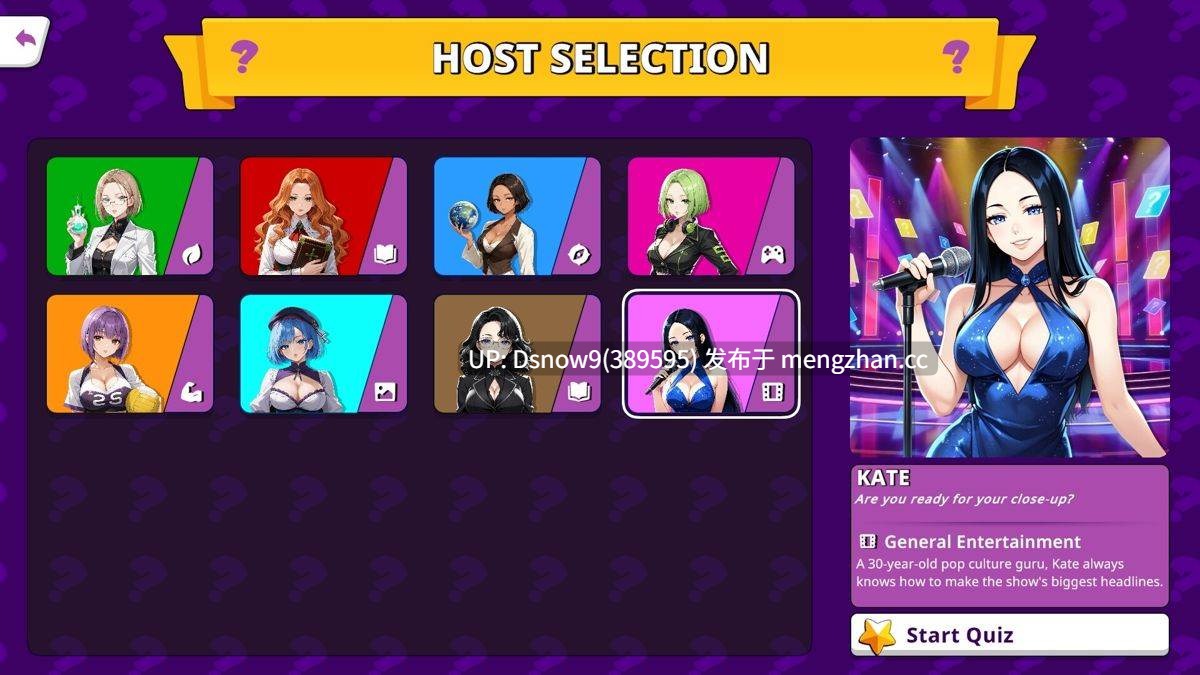 [SLG/动态/官中步兵] A Sexy Quiz Show [PC/465M]