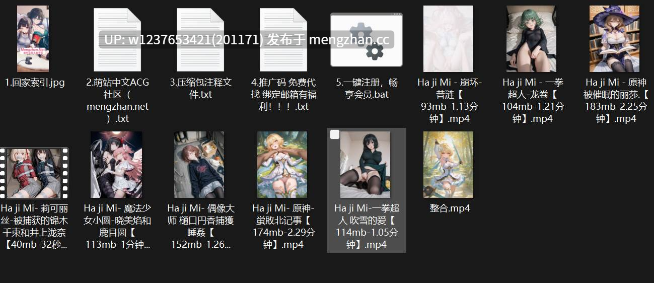 2D剧情大佬画师【Ha ji Mi】有声配音合集，同人女主剧情，触手/轮奸/恶堕....应有尽有，奶香浓郁~【9个视频-1.2G（原档+大视频剪辑）】-第7张图片-萌站