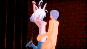 【2K/无修/无水印】新作-Amiya&FrostNova❤sex ~ 黑兔子🥵白兔子-2k