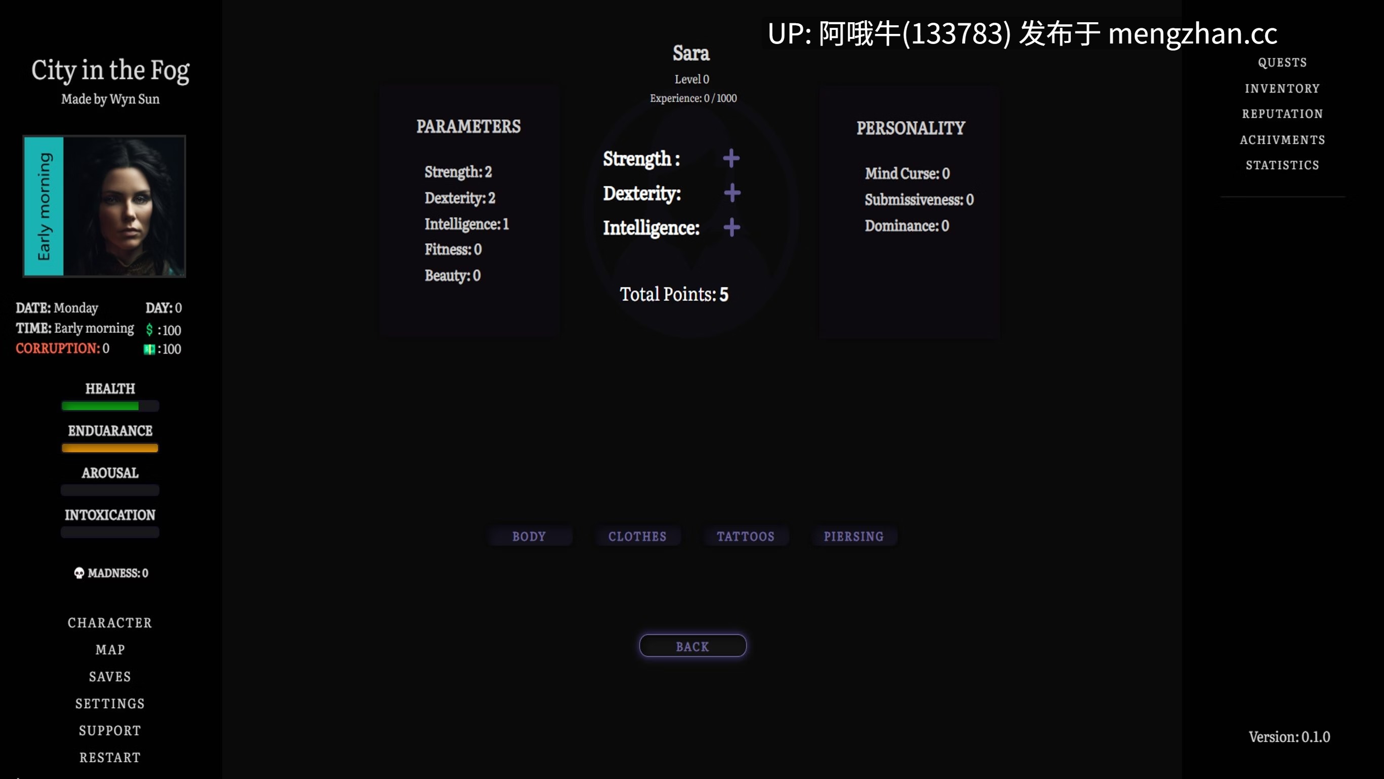 【欧美/AICG/html浏览器机翻/文字视觉小说/剧情/PC】迷雾之城 City in the Fog [v0.5.1] 【319M】【序号5820】-第3张图片-萌站