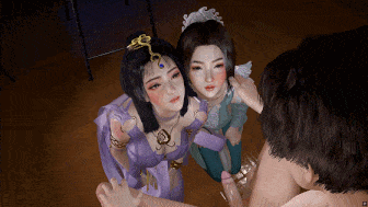 [3D动画/VAM] 小梦：宋玉文思月-午夜教室 性感姐妹花贴身侍奉榨精 [900M]-第5张图片-萌站