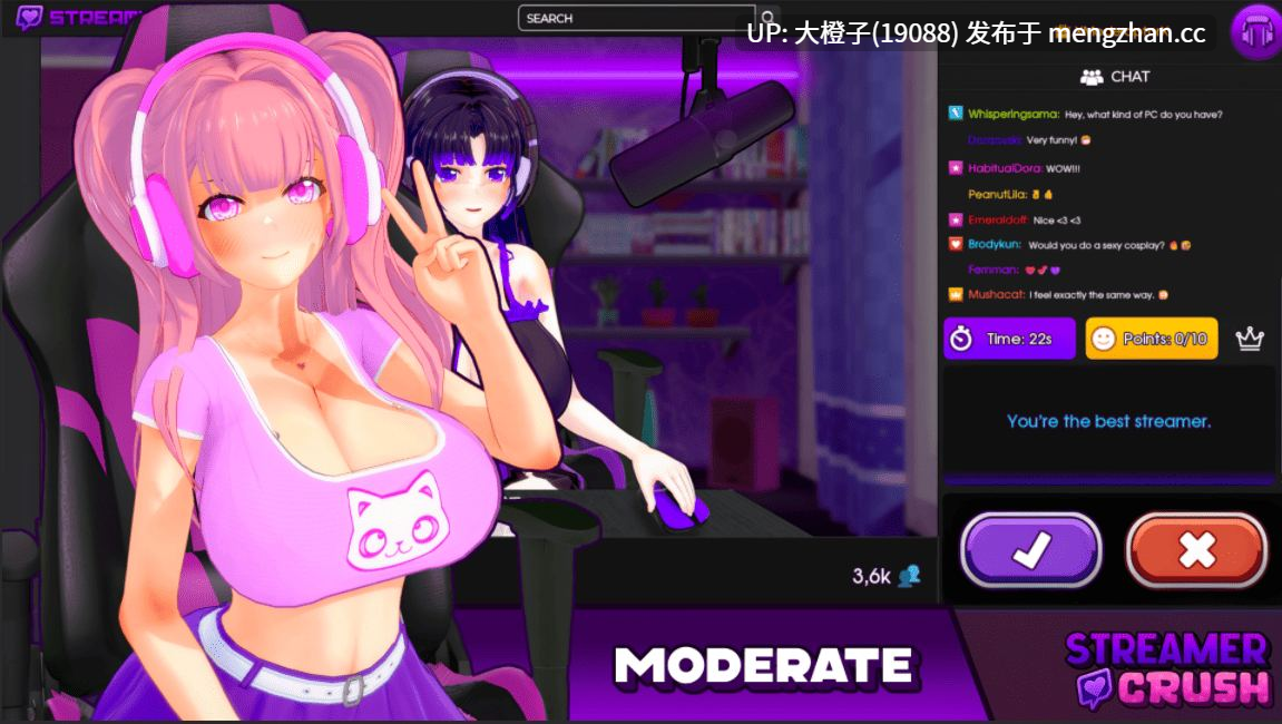 [SLG汉化PC步兵] 主播粉碎 Streamer Crush v1.0[1.1G]-第9张图片-萌站