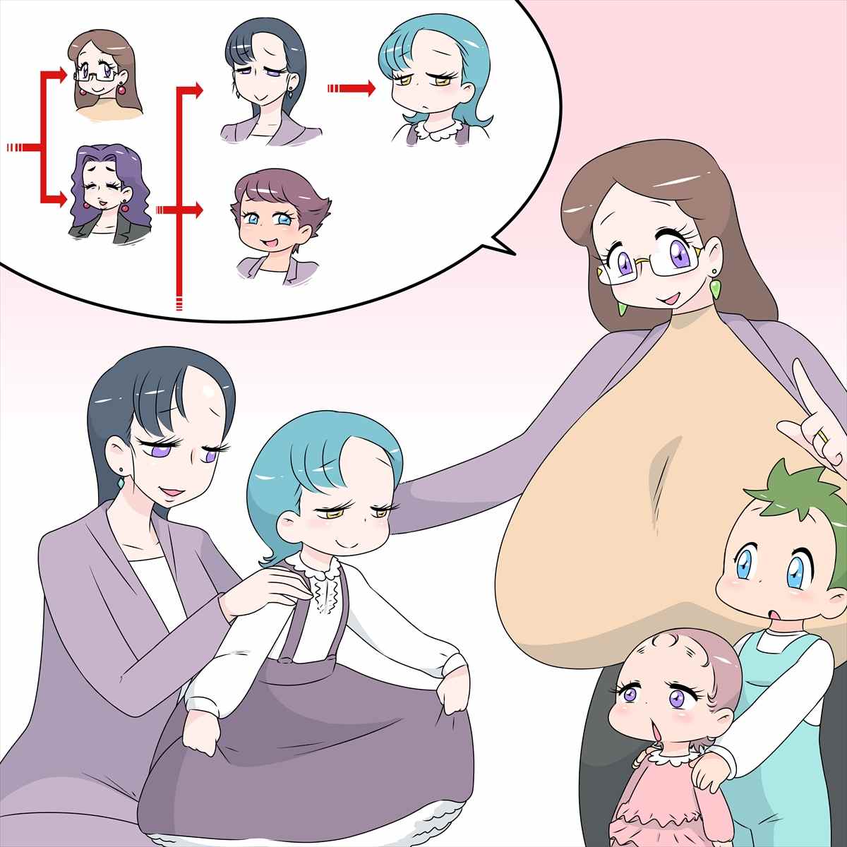 漫画作品ビッグボンバー2合集 小马拉大车,乱伦,群p,产出,怀孕,近亲,结婚,户外,母子,父女,爷女,兄妹,乳交,多人,产奶-第4张图片-萌站