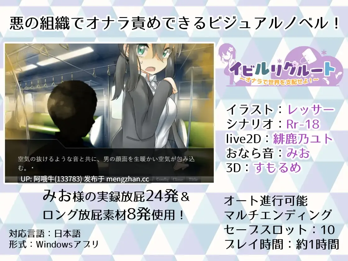 【日系/ADV/PC/机翻】邪恶新兵 ~让我们用屁统治世界！イビルリクルート～オナラで世界を支配せよ!～  Evil Recruit ~Let's Rule the World With Farts!~ [v1.01][1.31G]【序号5937】-第5张图片-萌站