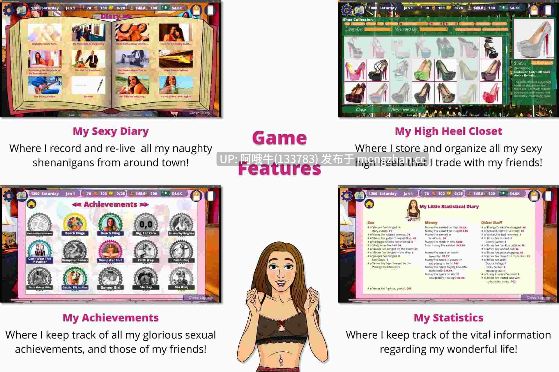 【欧美/怀孕/性玩具/抽象画风/SLG/PC/机翻】高中爱好 High School Hobby Harlots [v1.15] [1.95G]【序号5945】-第4张图片-萌站