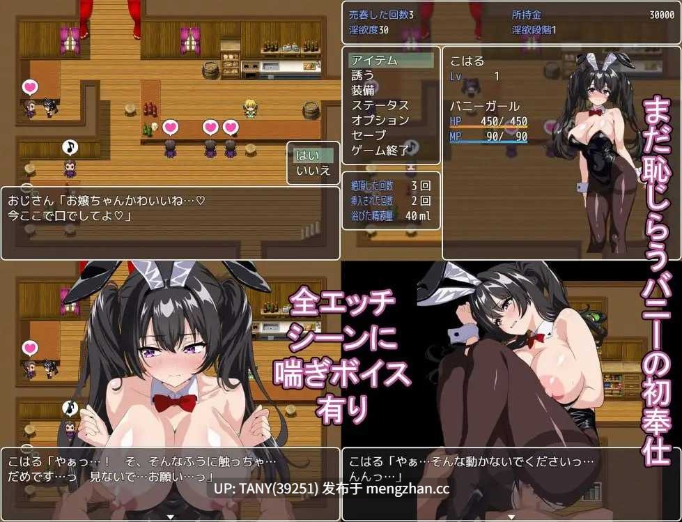 #卖春兔女的快乐堕落RPG 逐渐沉溺淫欲的兔女郎 #売春バニーの快楽堕ちRPG 徐々に淫欲に堕ちるバニー AI汉化版 萌站植入