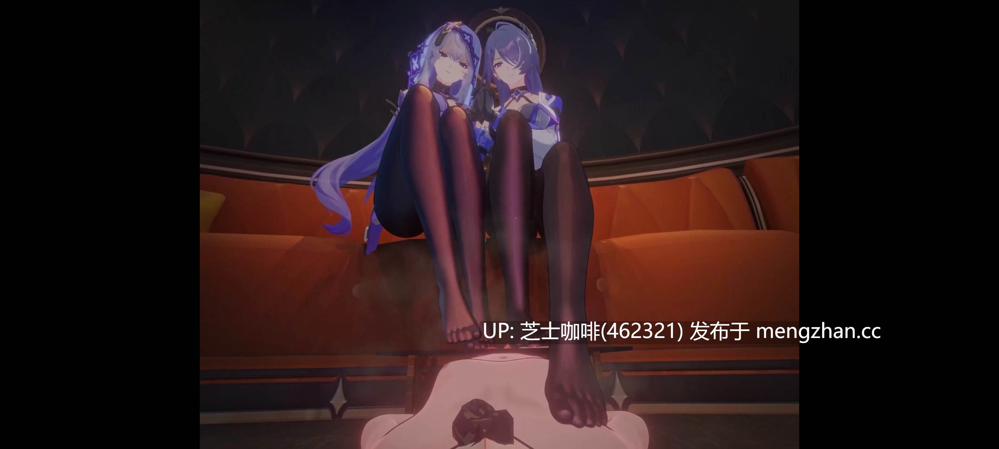 【中配】黑丝黄泉黑天鹅性虐足交