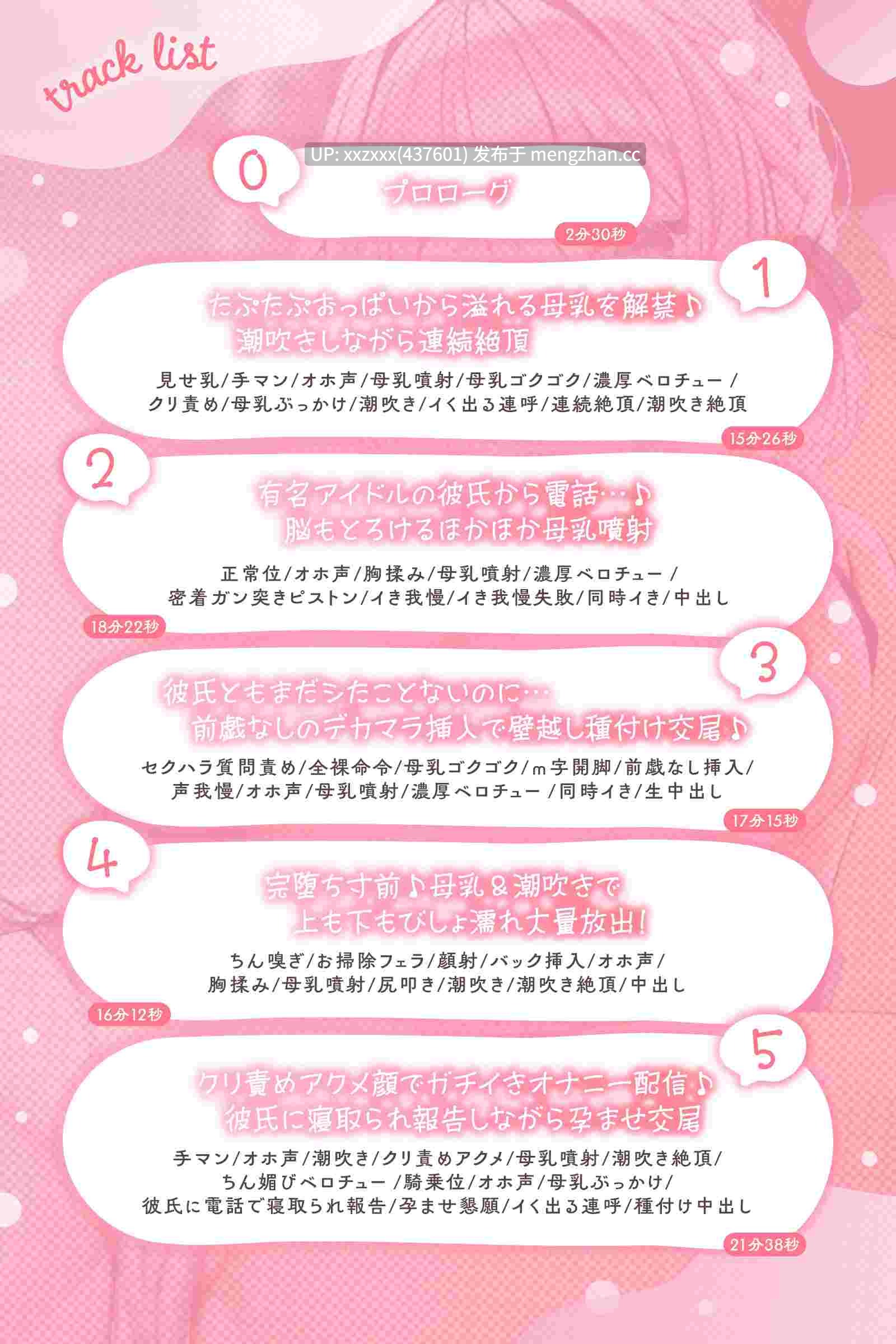 [简体中文版][RJ01512477][みもりあいの][隔墙NTR]母乳满溢体质～与母乳止不住溢出的偶像浓厚舌吻出轨的甜蜜融化大脑高潮交尾～-第3张图片-萌站