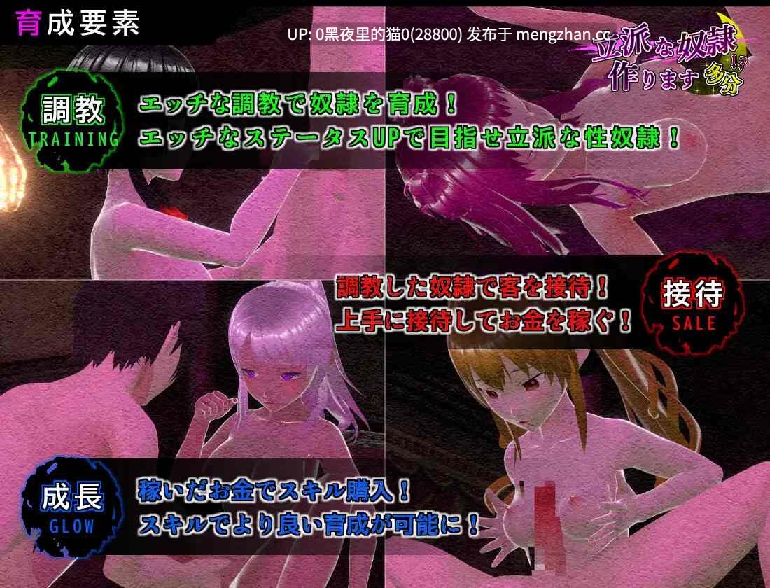 【PC/RPG/3D/女仆/奴隶/风俗泡泡裕】立派な奴○作ります 多分-第5张图片-萌站