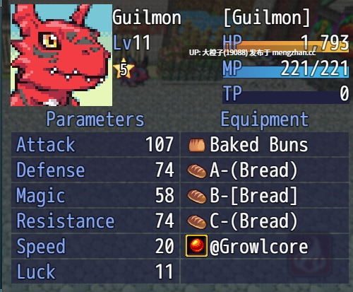 [RPG汉化PC][数码宝贝]吉尔蒙的最终幻想 Guilmon's Final Fantasy v0.21[1.77G][萌站植入]-第3张图片-萌站