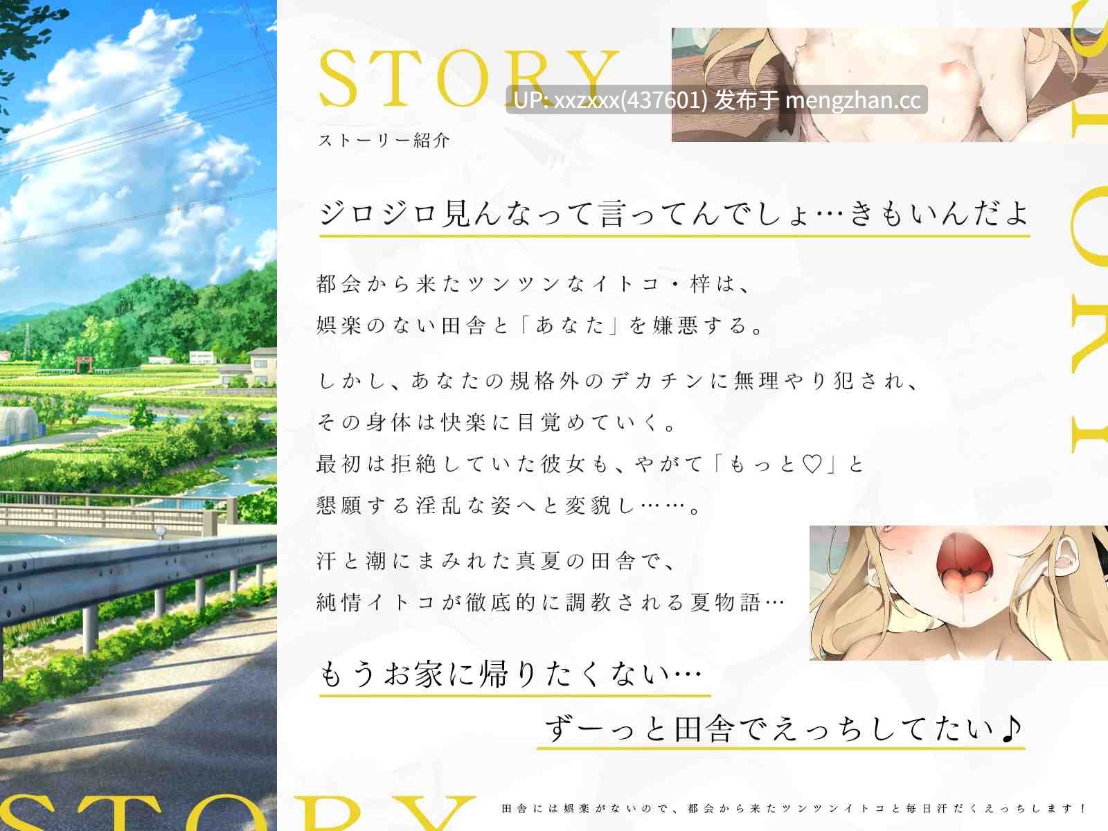 RJ01494873[水野七海]【简体中文版】因为乡下缺乏娱乐活动，所以每天都和城里来的傲娇表妹汗流浃背地做爱！
