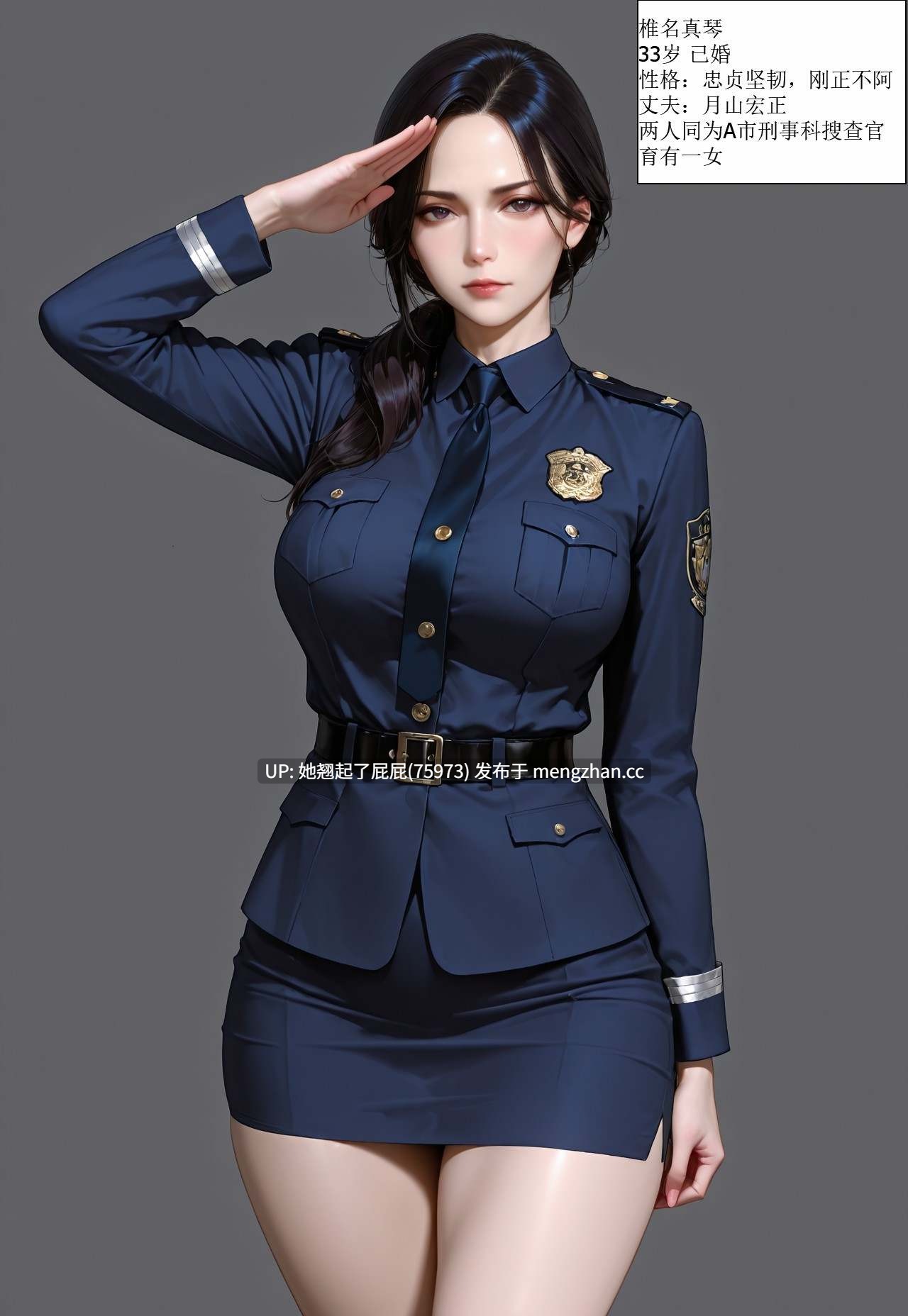 [AI全彩/中文/NTR] 女警椎名真琴 [190M]