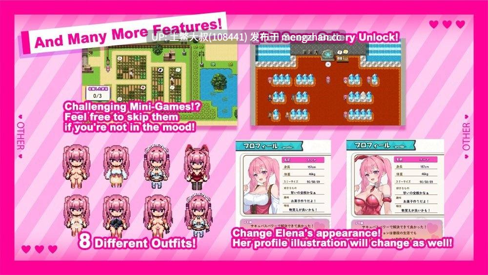 【2D日式RPG 动态 冒险 奇幻 沙盒 机翻】埃琳娜的淫秽服务 Elena's Lewd Service [Final] 1GB-第4张图片-萌站
