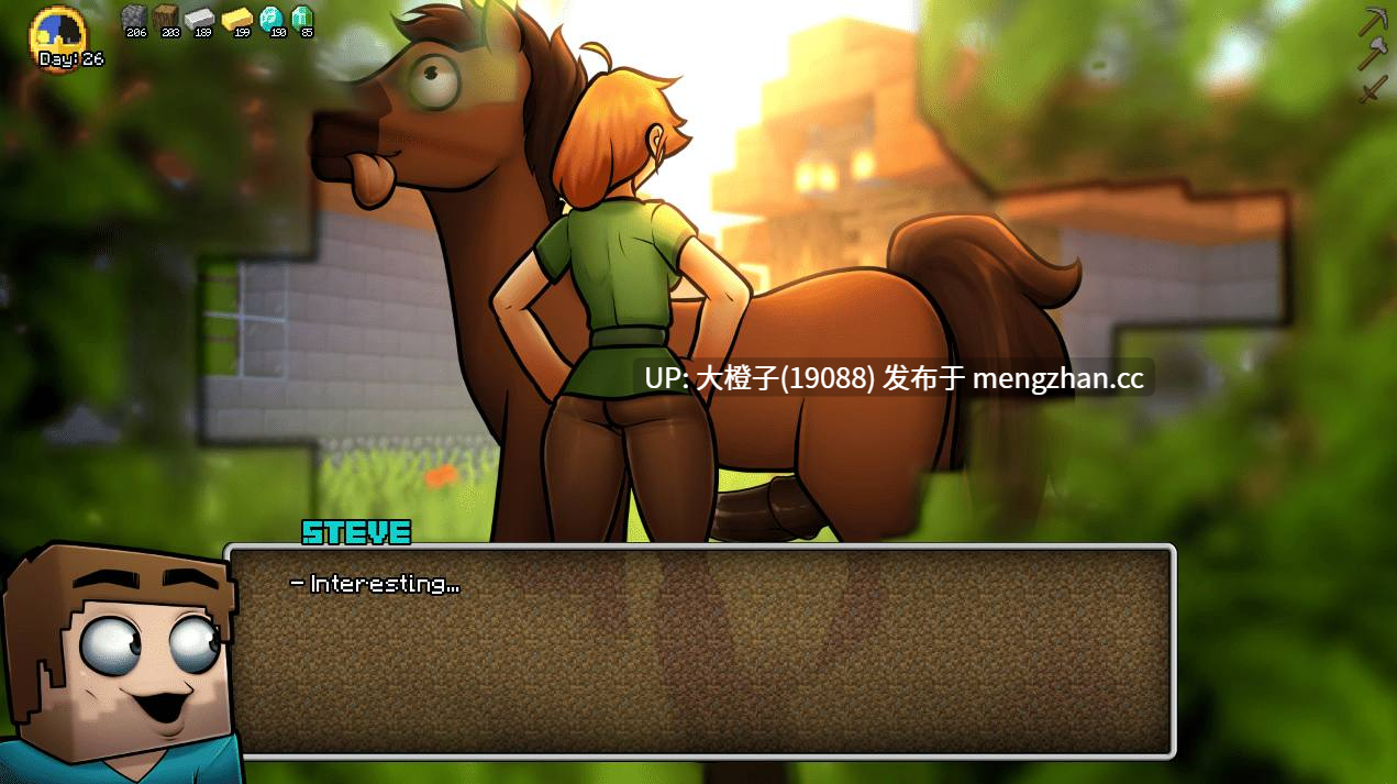 [SLG汉化PC动态步兵] 我的世界同人 Hornycraft v0.3+画廊解锁 [3.41G]-第12张图片-萌站
